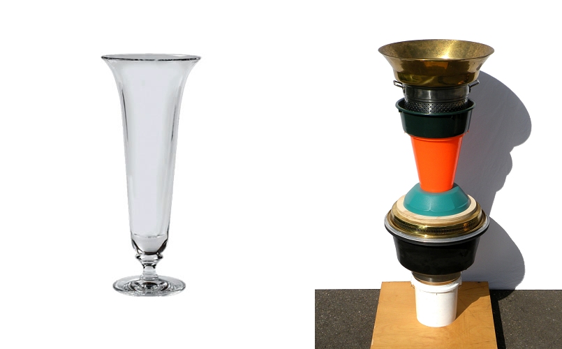 (l) j newton . classic vase / (r) j newton . vase assemblage 2010